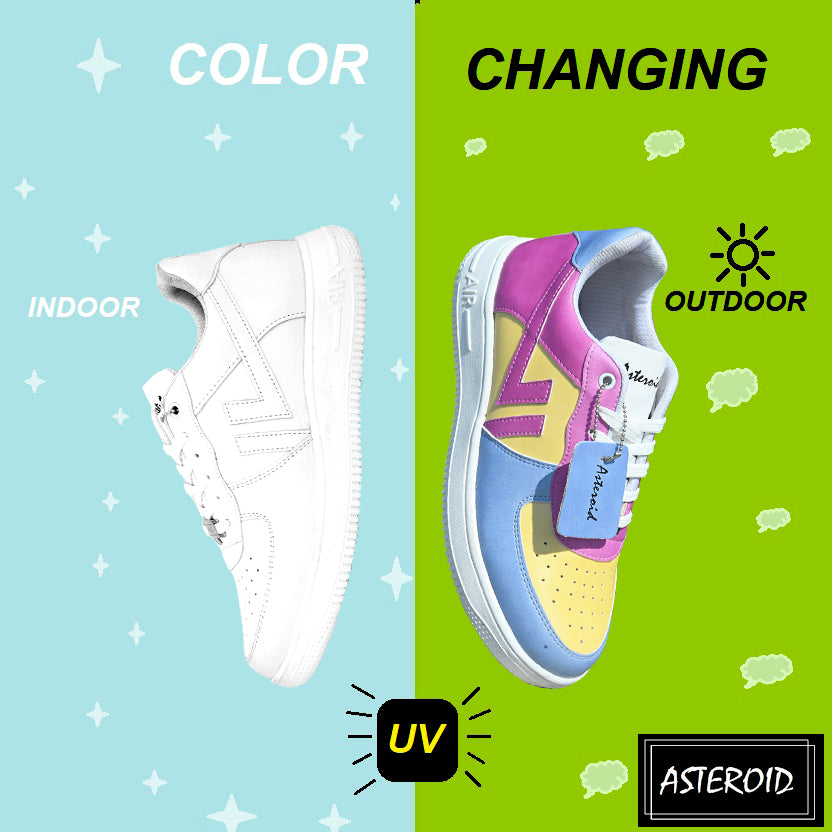 ASTEROID Men's Outdoor Color Change Sneakers.