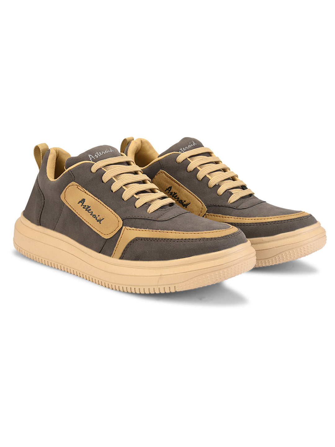 Suede Casual Sneakers. (195-GRY)