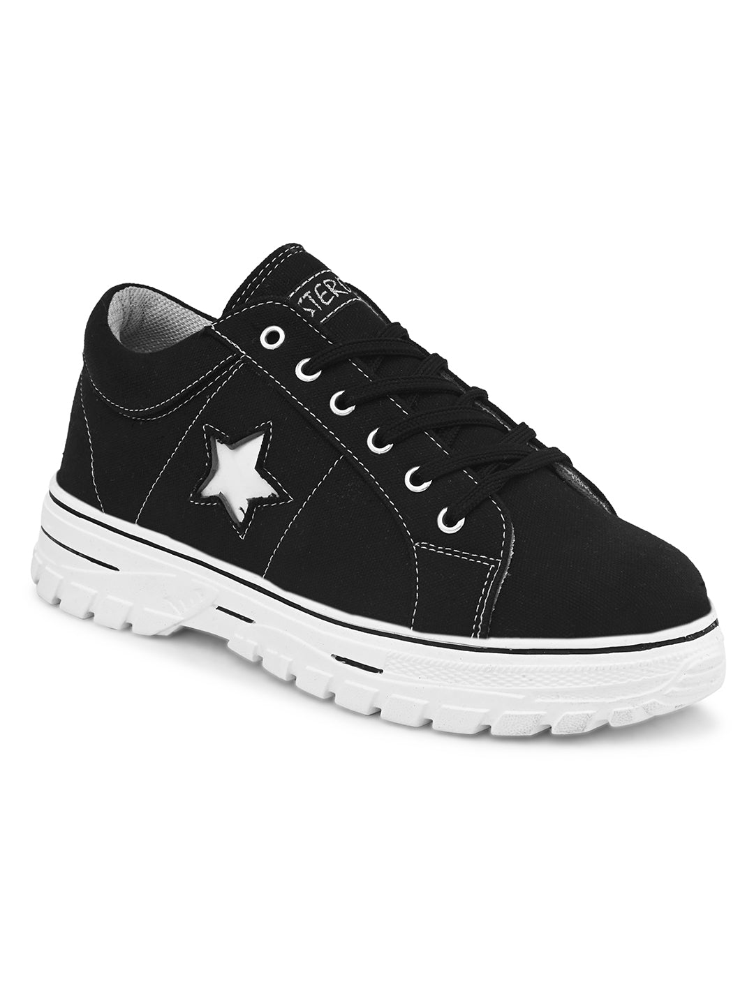 STAR Canvas Premium Sneakers. (151-BLK)