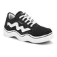 Wave Trendy Canvas Sneakers. (161-BLK)