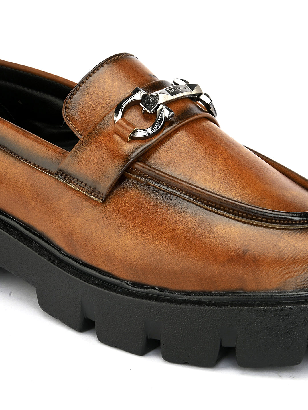 Men's Chunky Casual Formal Loafers. (280-BLK)