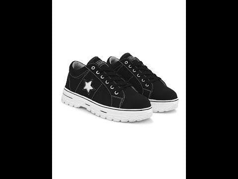 STAR Canvas Premium Sneakers. (151-BLK)